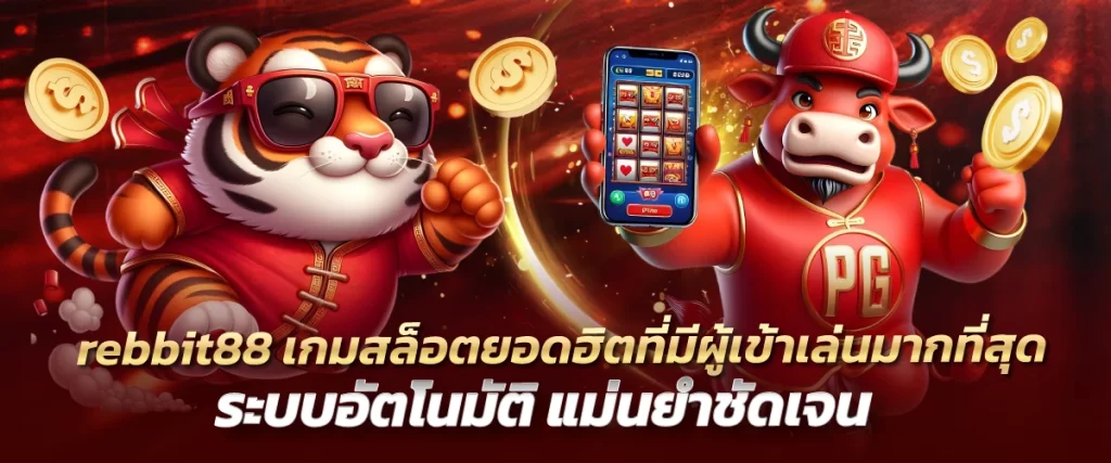 rebbit88 เกมสล็อตยอดฮิตที่มีผู้เข้าเล่นมากที่สุด ระบบอัตโนมัติ แม่นยำชัดเจน